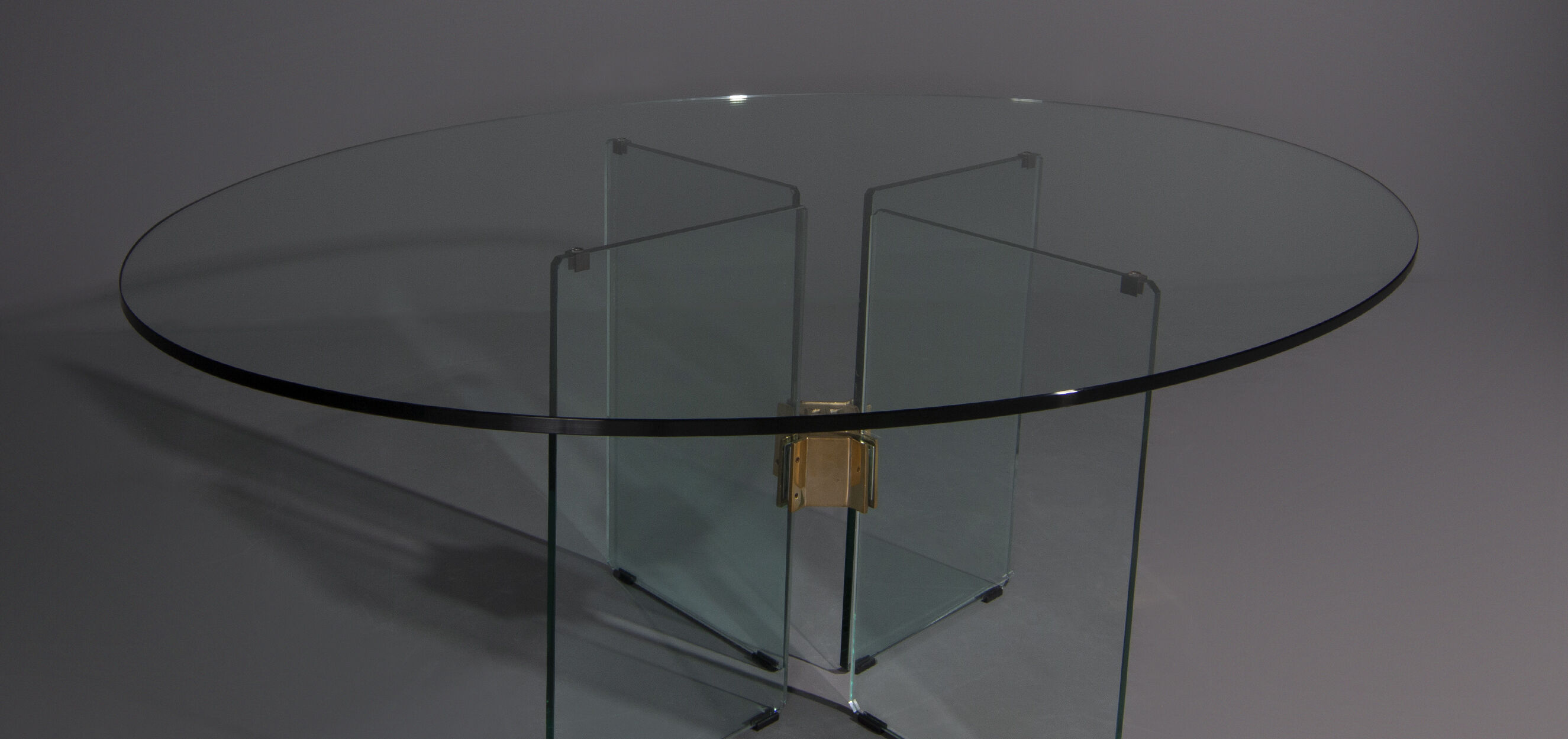Peter Ghyczy glass dining table from the 70s