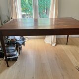 Vintage Scandinavian table in solid wood, to be refinished, original