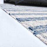 İndigo blue Beige Kilim Rug  190x290 cm, Scandinavian Stile Kilim Rug