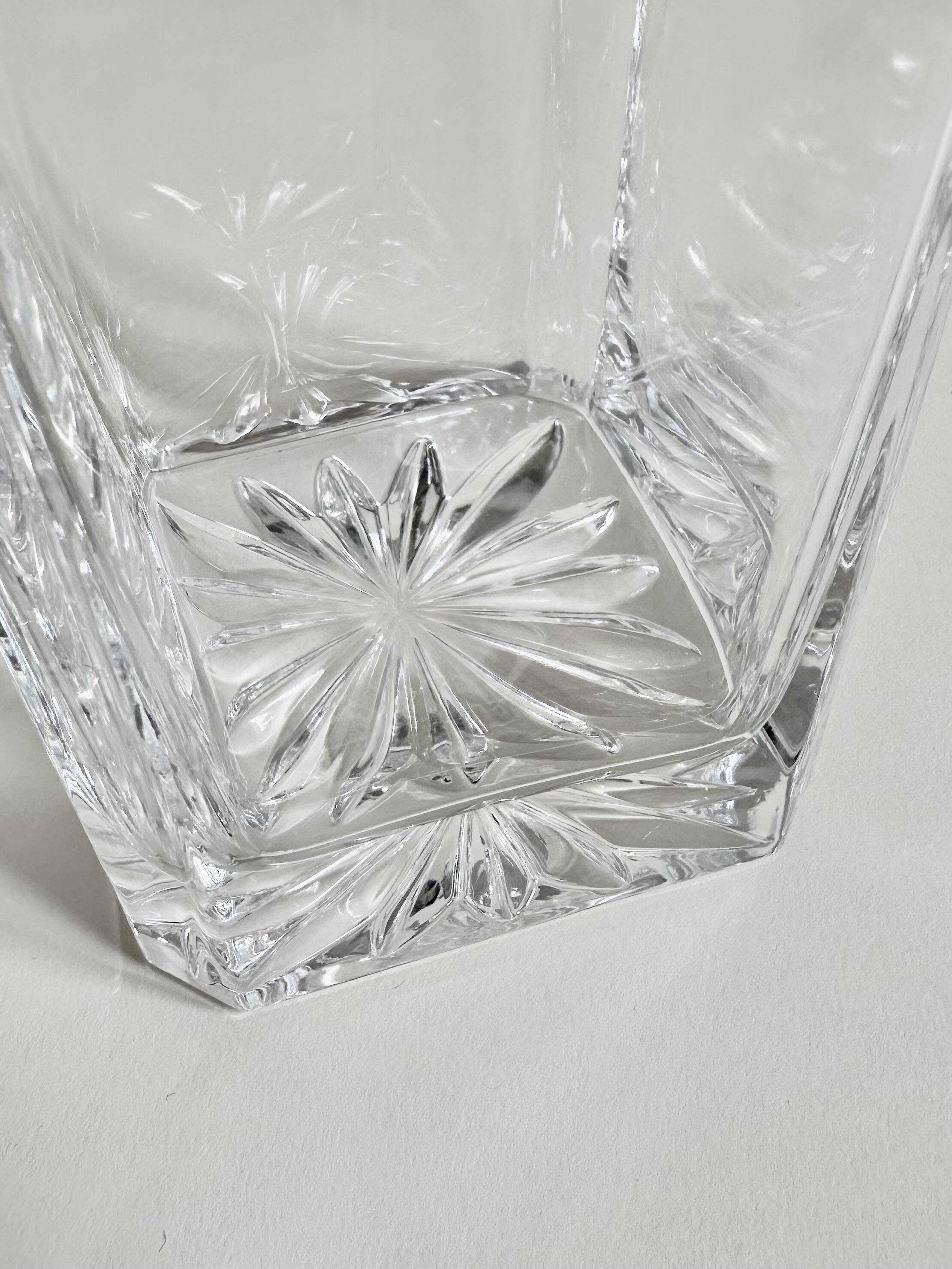 Cut crystal whisky carafe