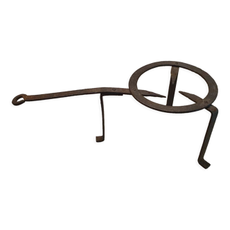 Wrought iron hearth tripod