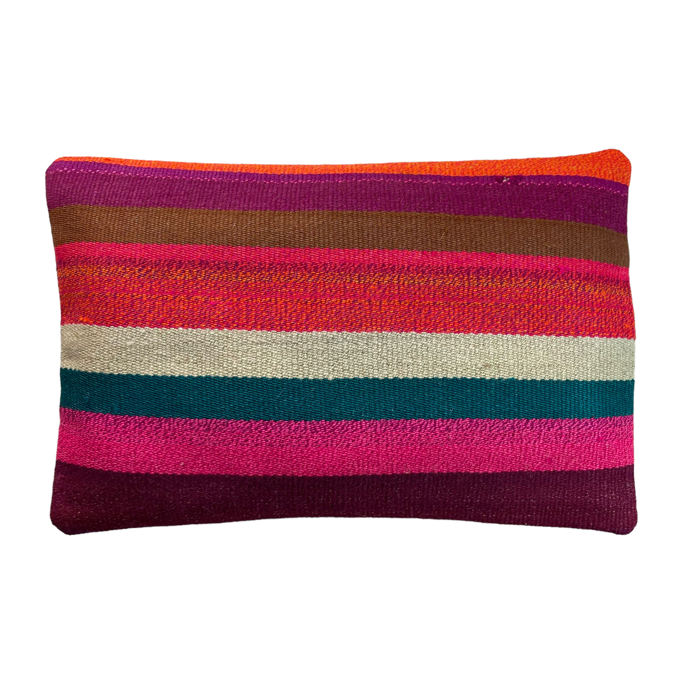 Housse de coussin vintage turque faite à la main, 30 x 50 cm