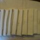 Lot de 10 serviettes de table monogrammées
