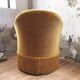 Fauteuil crapaud jaune