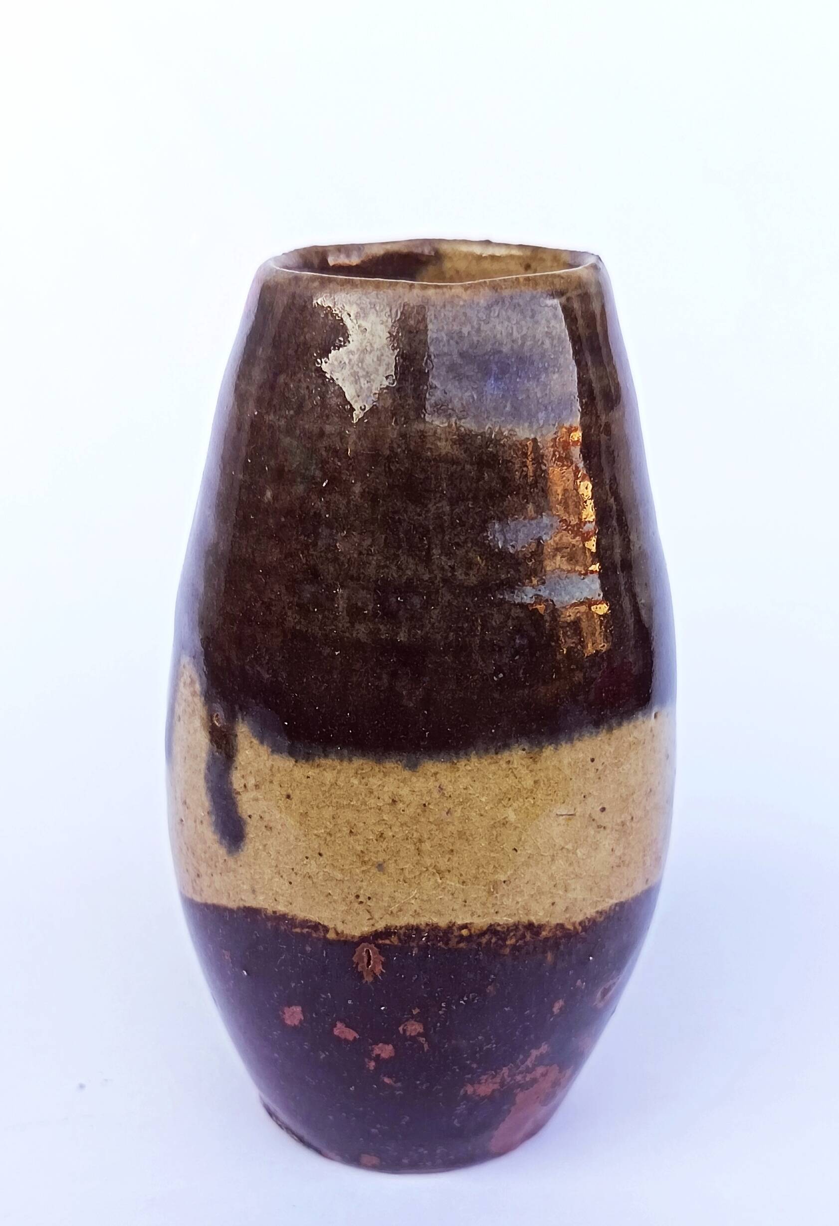 Stoneware vase by Eugène Lion, Saint-Amand-en-Puisaye