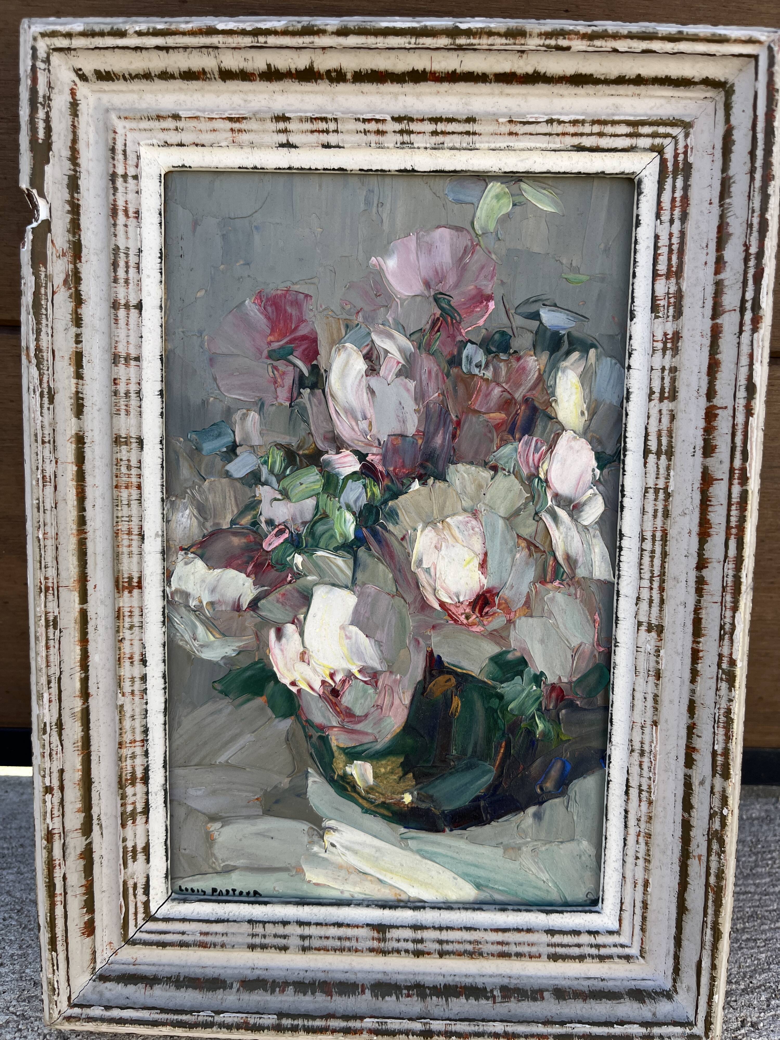 Flower painting signed Louis Pastour