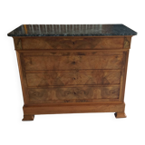 Louis Philippe marble chest of drawers