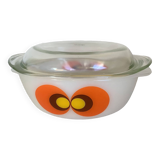 Psychedelic casserole dish with lid