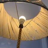Vintage floor lamp with plastic shade, unique piece