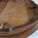 Round walnut gueridon with two tiers – Louis XV style – Perfect condition