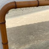 Wooden mirror imitation old bamboo