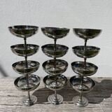 12 Rémy Letang stainless steel bowls 1970