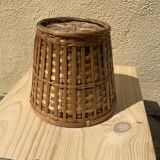 Basket high cache vintage rattan pot