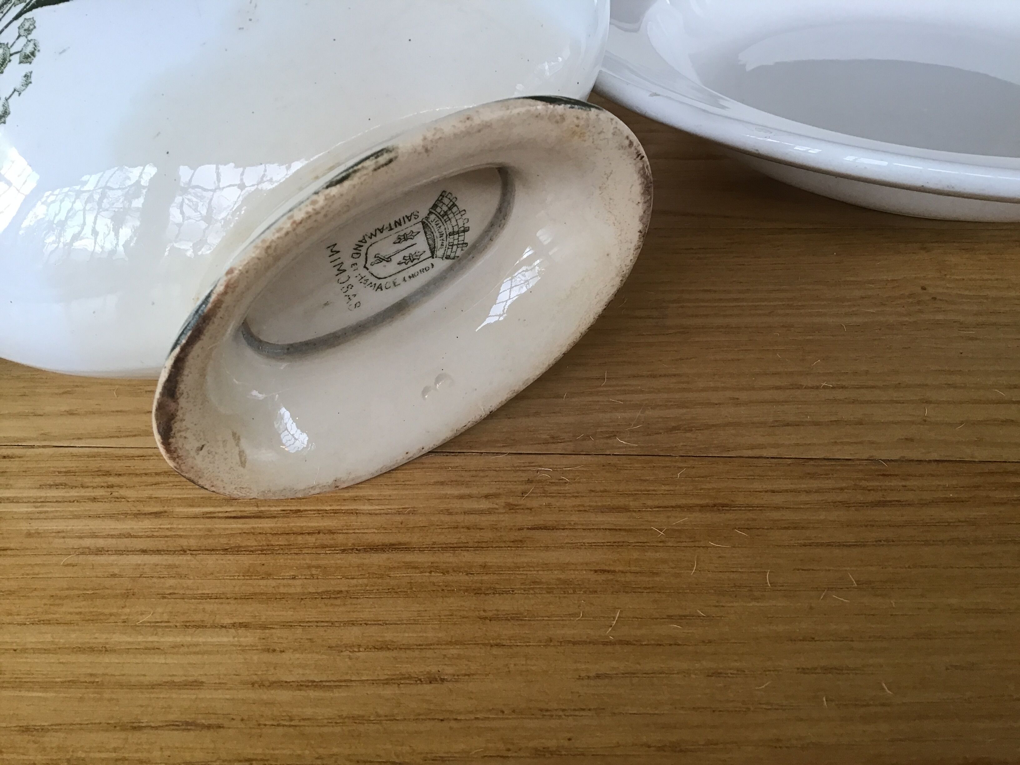 Saucers faïencerie Saint Amand