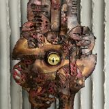 Set of raw expressive wall sconces by Francesco Pasinato