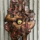 Set of raw expressive wall sconces by Francesco Pasinato