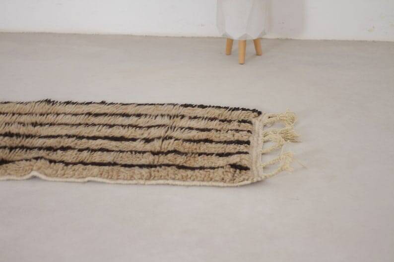 Handmade Beni Mrirt rug, size 75 x 300 cm