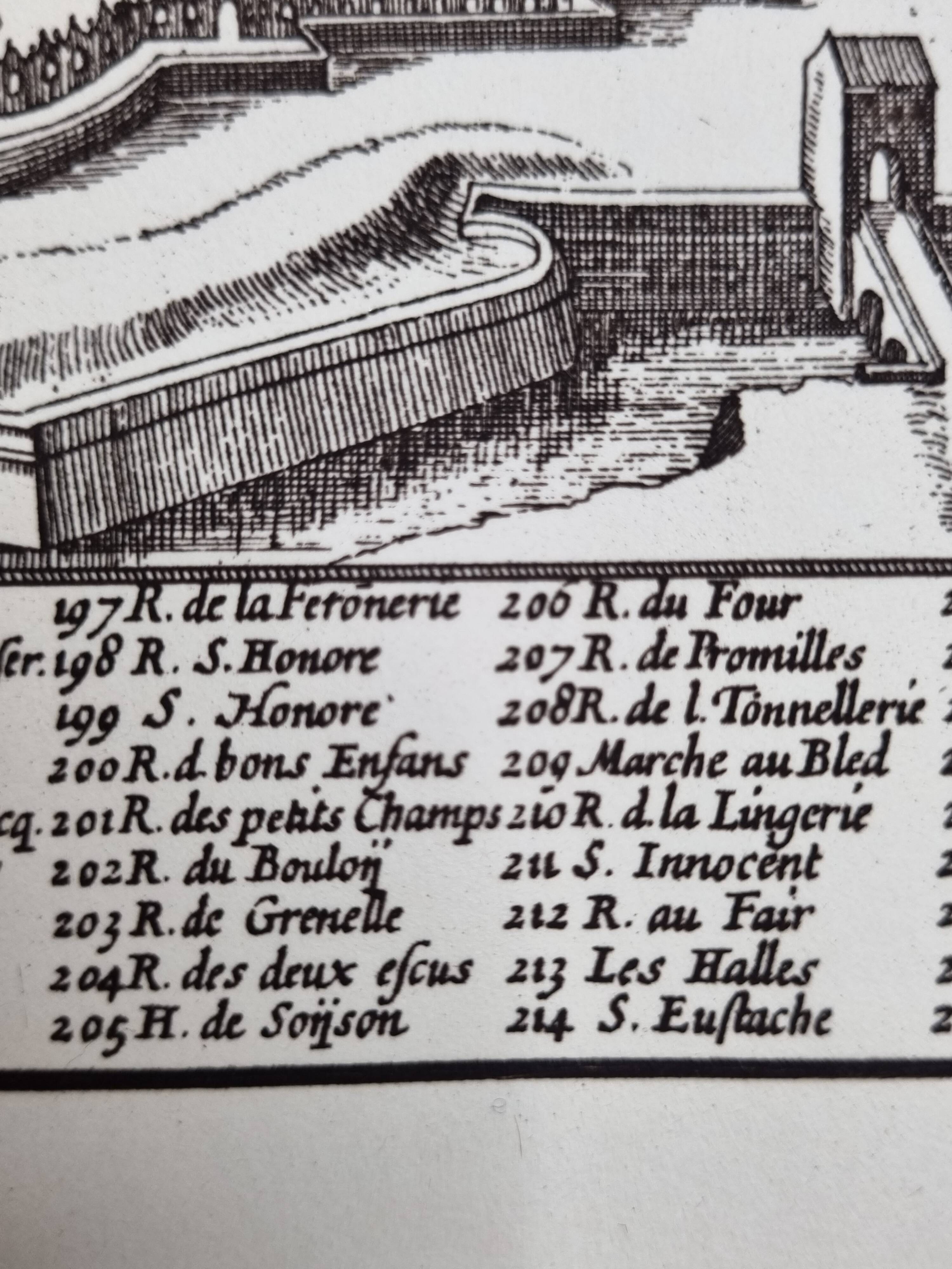 Vintage reproduction, Lutetia Parisiorum Urbis, 1618, after Sebastian Munster, 105 x 73 cm