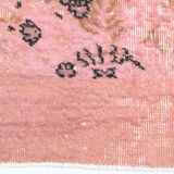 2x9 Pink Floral Vintage Runner Rug