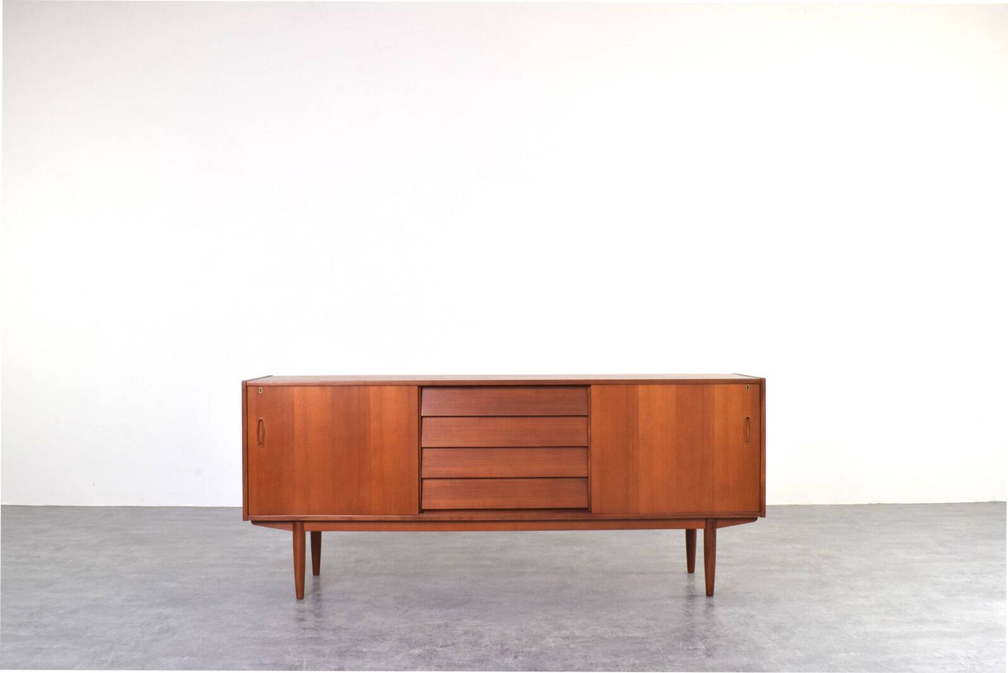 Mid-Century Teak Scandinavian Sideboard by Nils Jonsson for P.S. Heggen