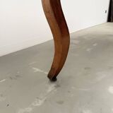 19th century walnut drapery table 2m1