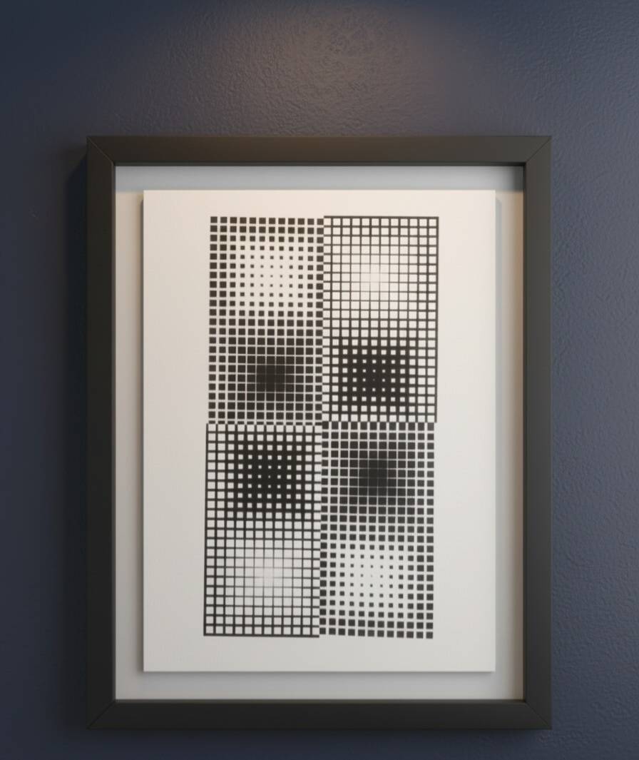 Victor Vasarely d'après œuvre Copusculaire A