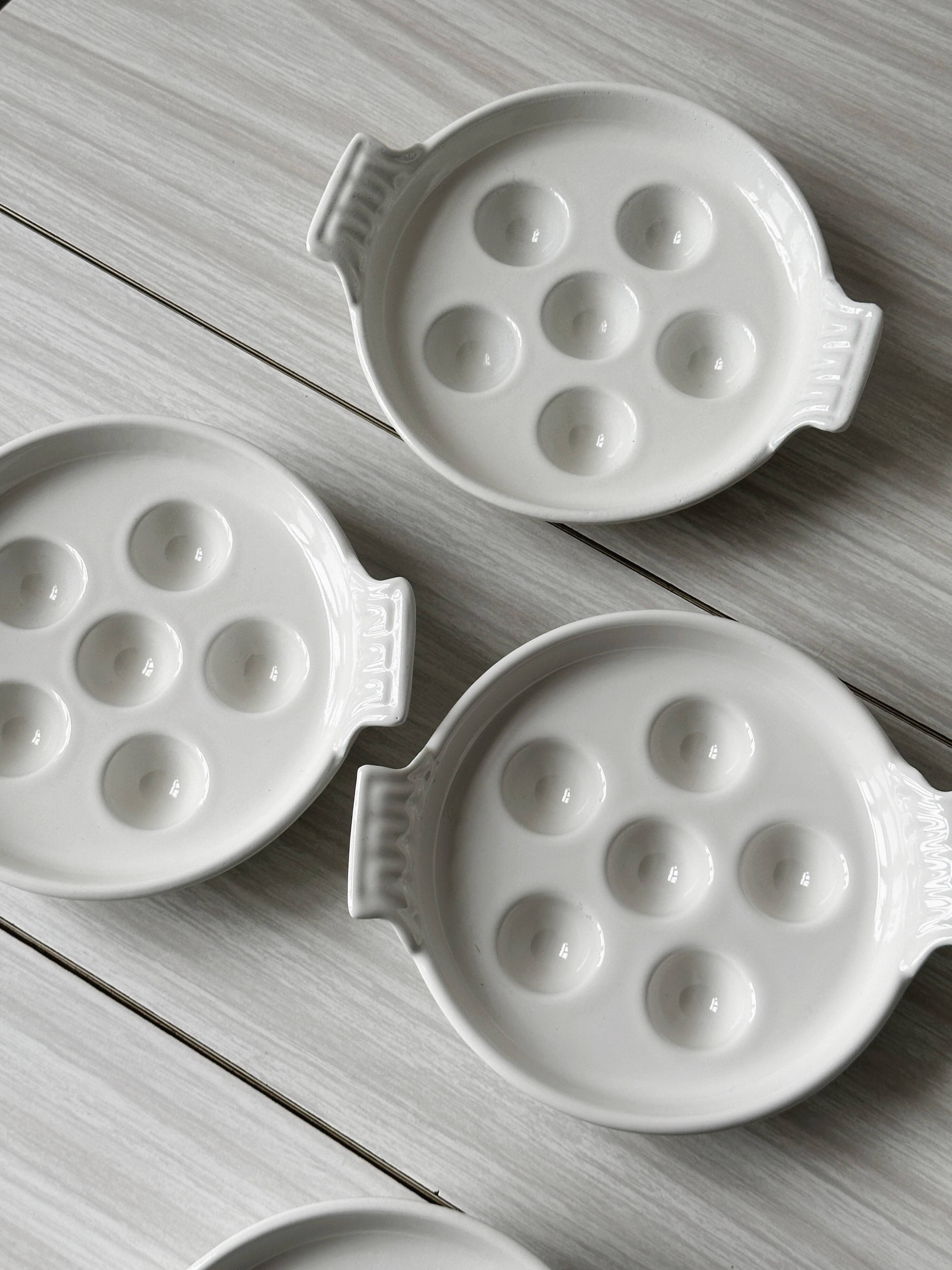 6 metal snail plates