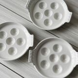 6 metal snail plates