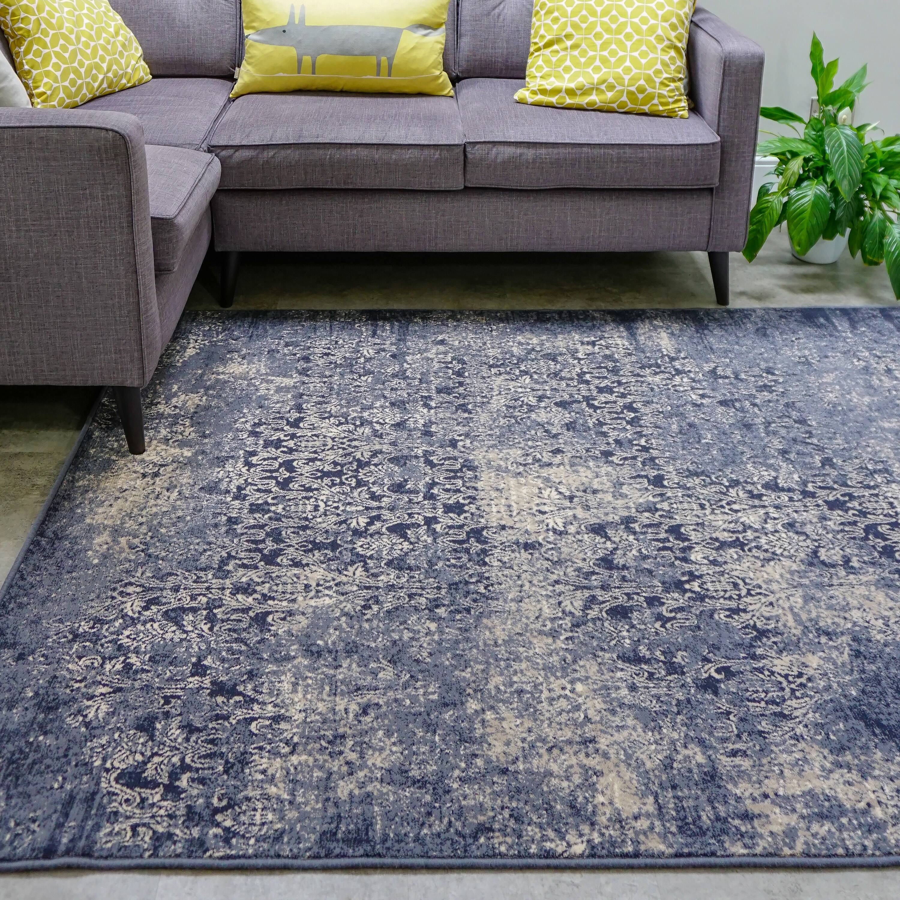 Tapis bleu 1,6x2,3 m