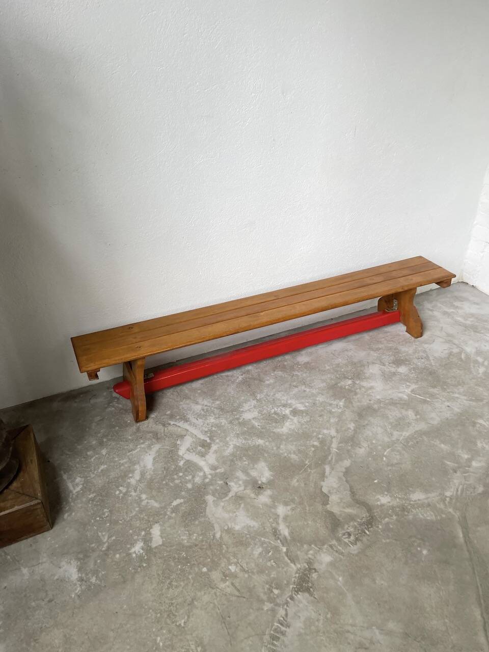 Scandinavian oak bench