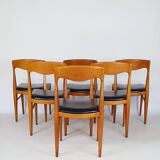 Set of 6 Scandinavian chairs from the 60s
