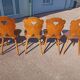 Lot 8 chairs bistro brasserie chalet mountain deco