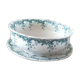 Salad bowl and rare serving dish in earthenware iron earth Saint Amand Hamage model Byzantium XIXth