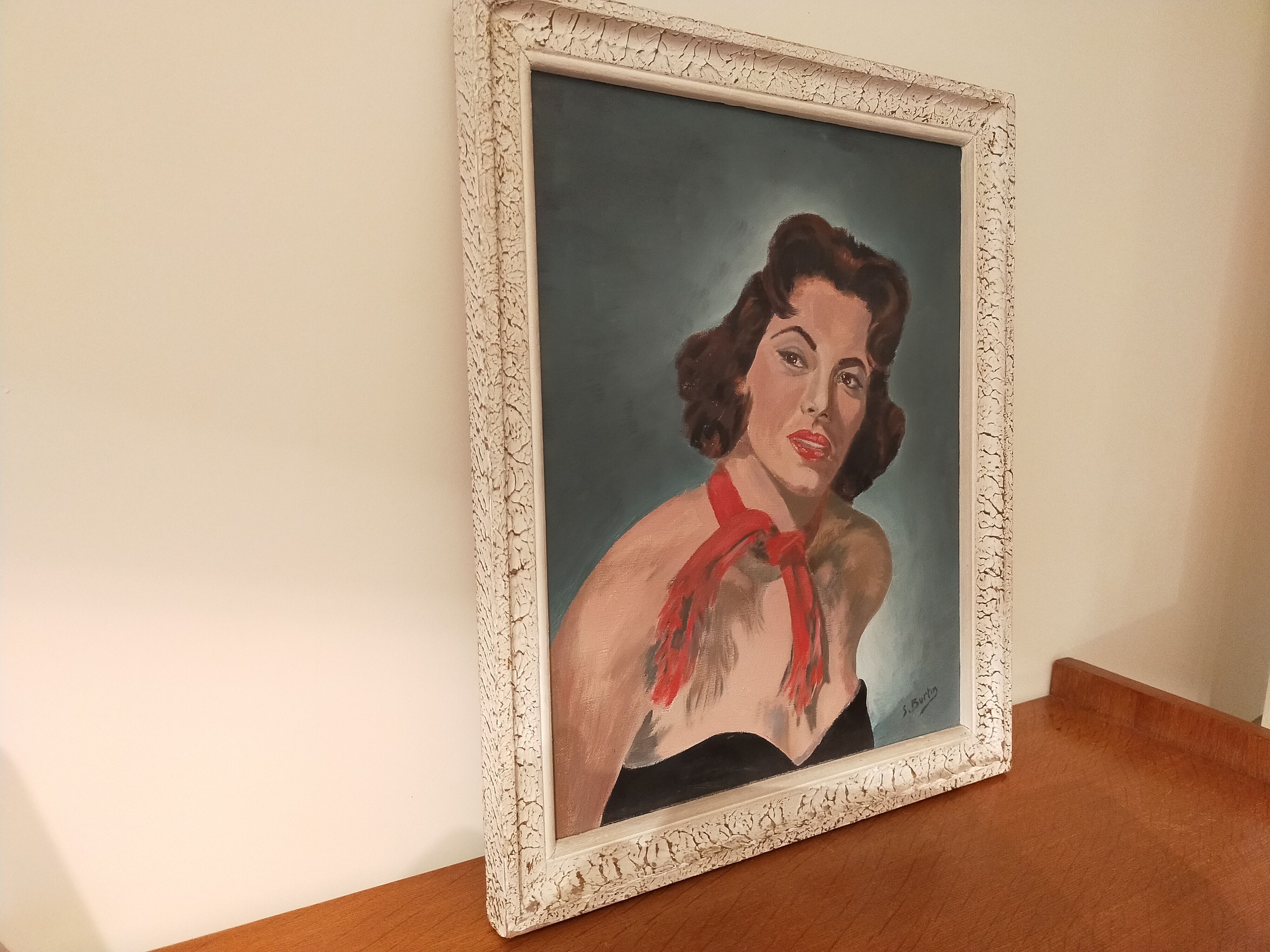 Portrait "Woman in Red Scarf"