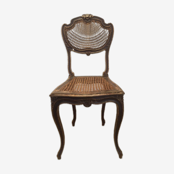Chaise rococo à roseaux viennois