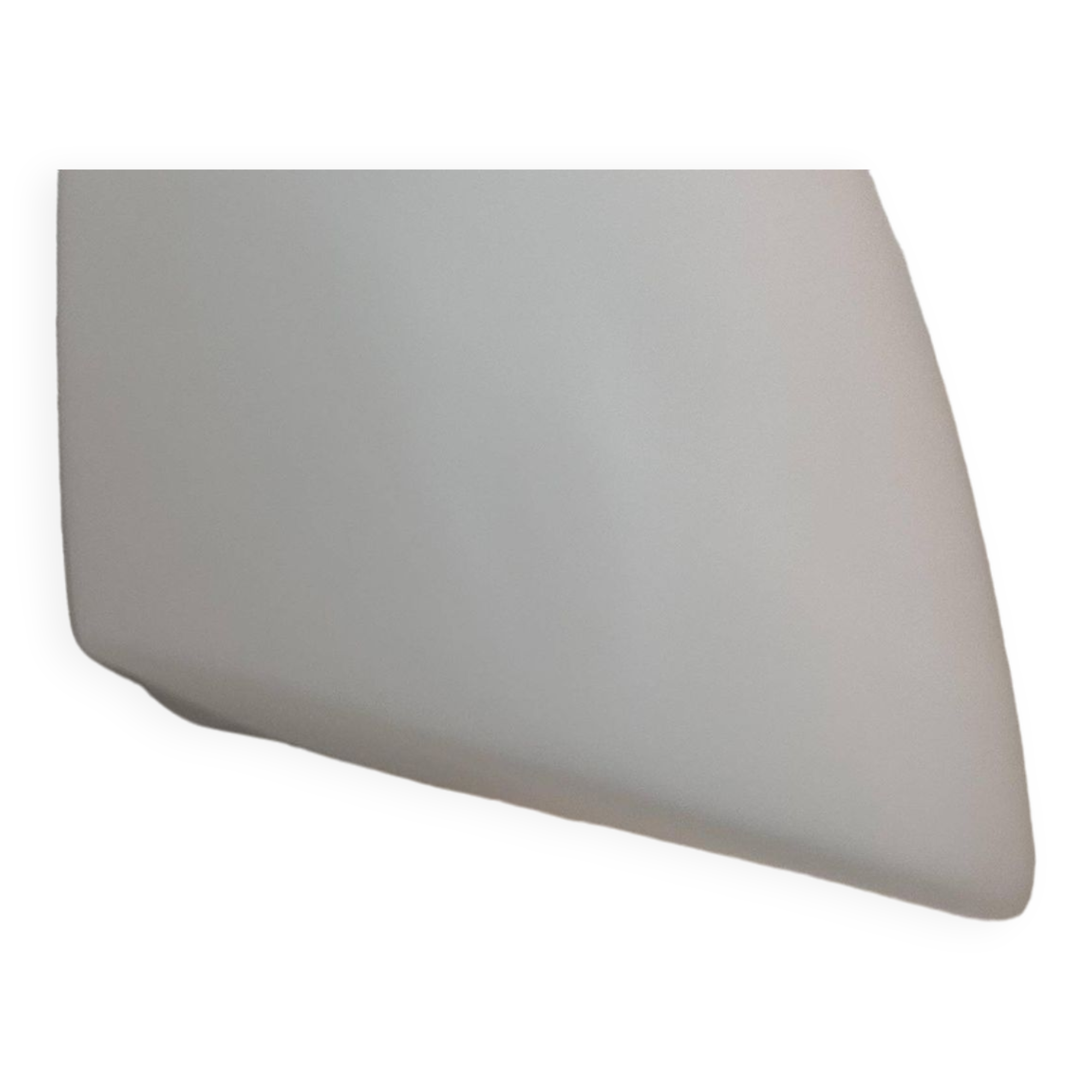 Pair of vintage white opaline wall lights, France 1970s