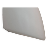 Pair of vintage white opaline wall lights, France 1970s