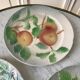 Trio of St Clement dessert plates in 19th century slip