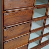 Vintage Dutch Oak / Mahogany Haberdashery Shop Cabinet, 1930s