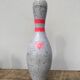 Bowling bowling - vintage game pink white