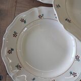 9 assiettes plates anciennes Digoin Sarreguemines