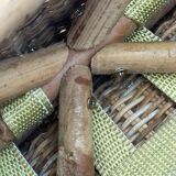 4 vintage rattan chairs