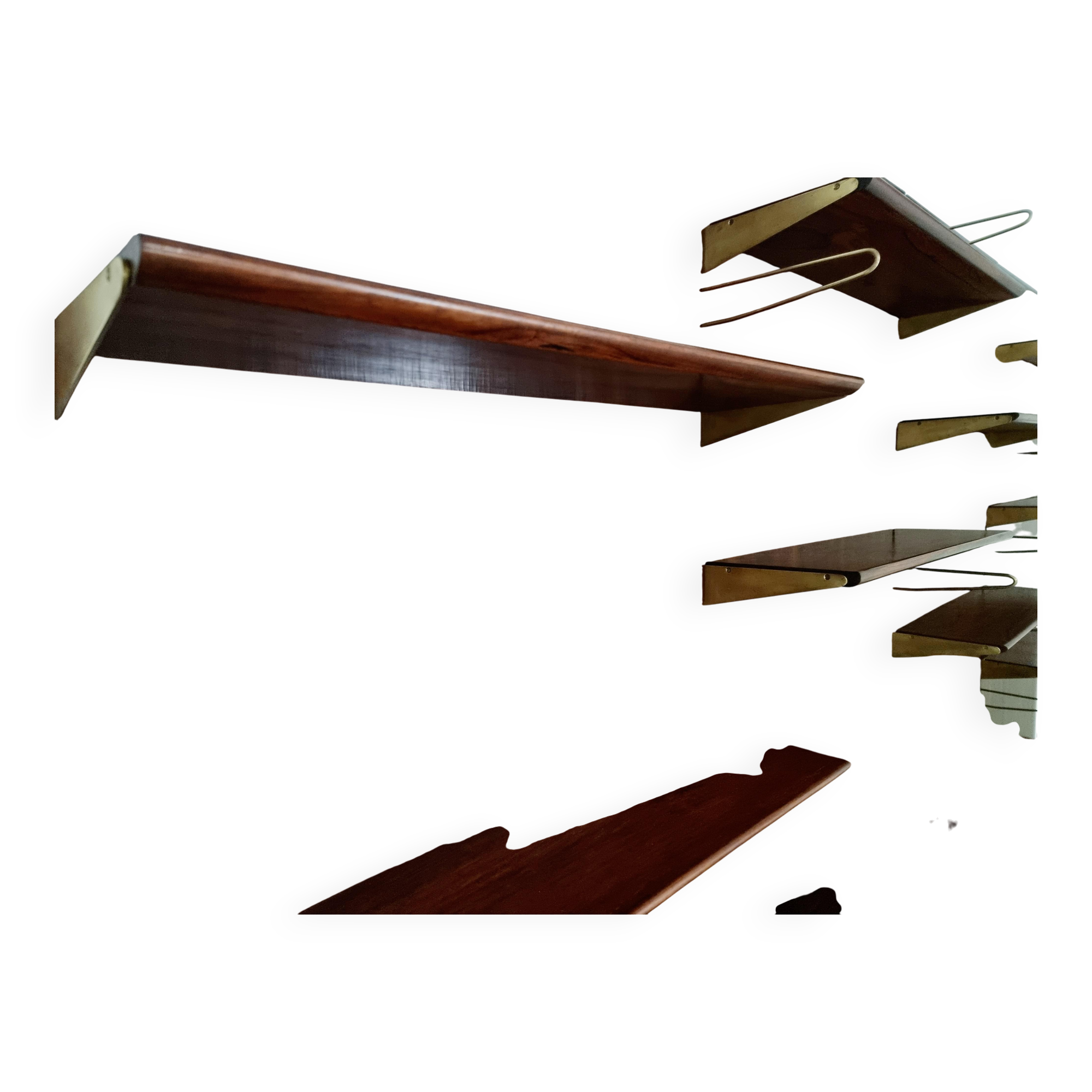 Wall unit by Finn Juhl for Bovirke, Denmark, 1960s.