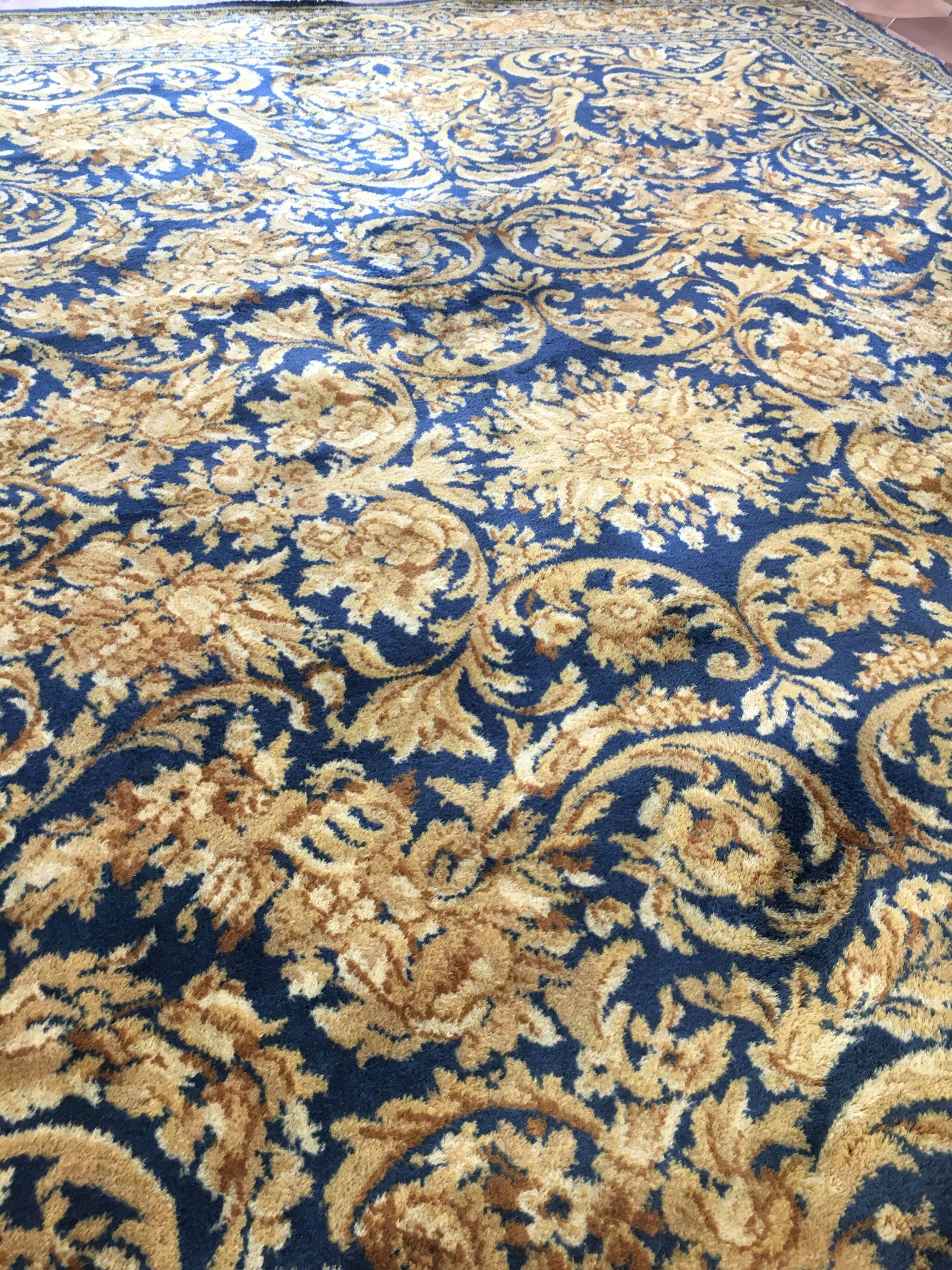 Blue Gold rug vintage 200 x 275 cm