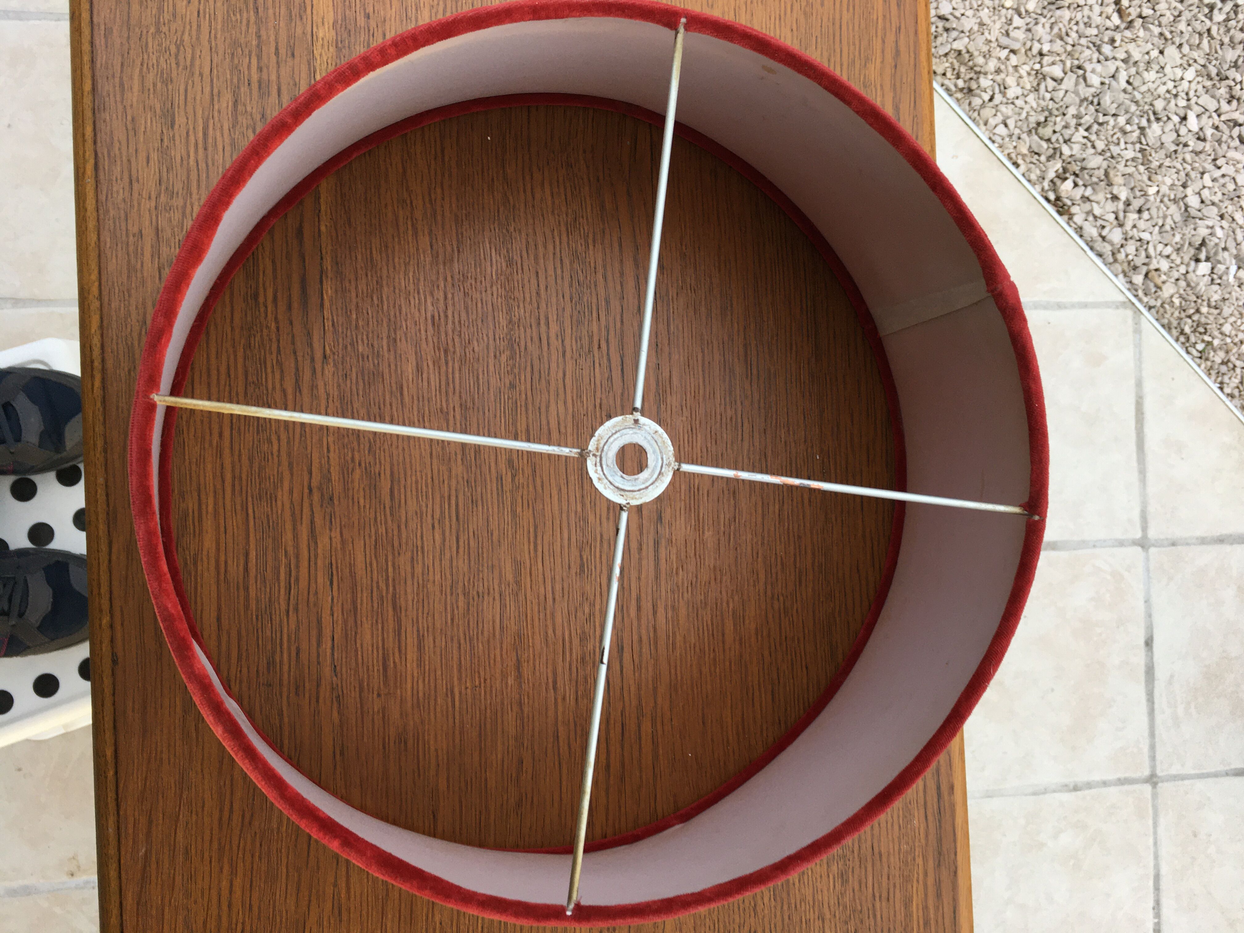 Silver hot water bottle lamp