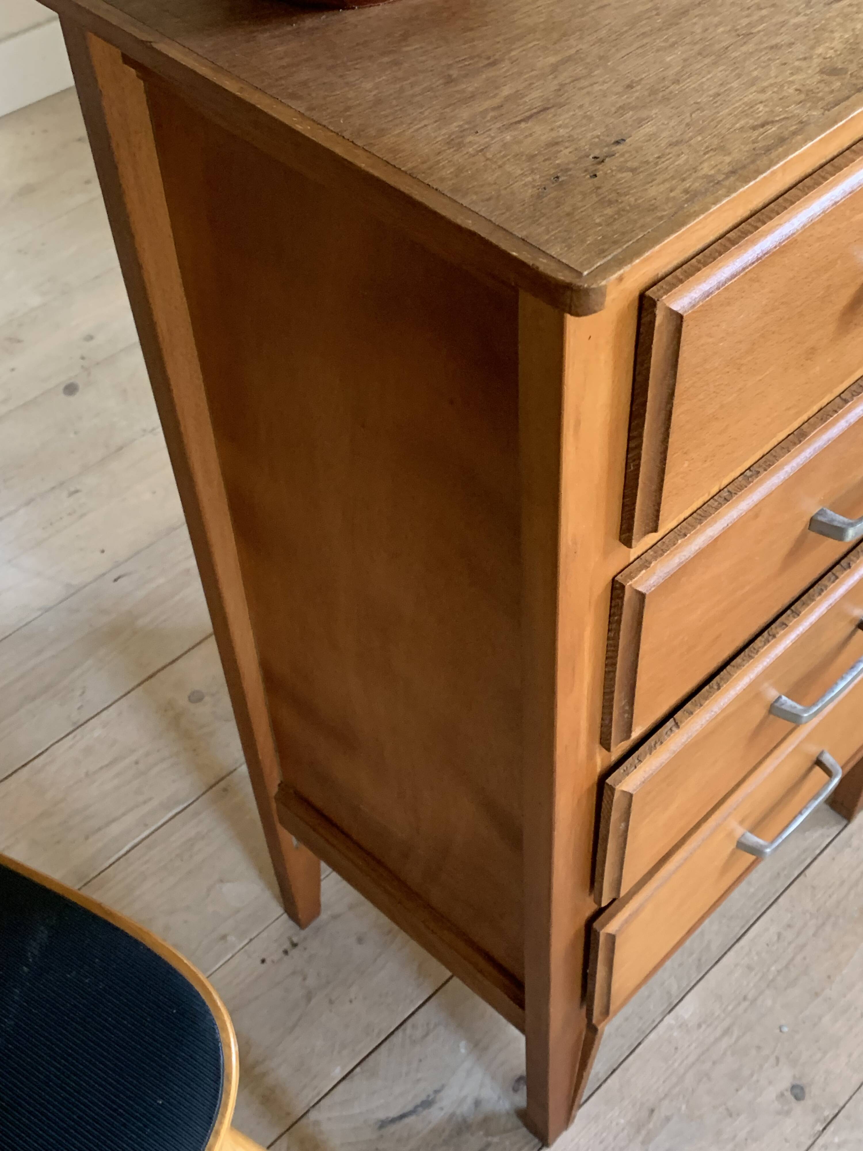 Commode chiffonnier vintage 4 tiroirs