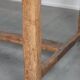 Magnificent and robust antique farmhouse dining table made of pine wood