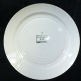 Set de 4 assiettes bleu Limoges modèle Taurion