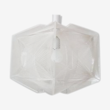 Sompex pendant lamp of perspex made by Paul Secon