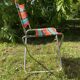 Chaise de camping vintage pliante